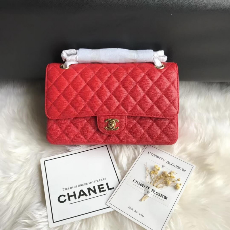 Chanel Caviar Calfskin Classic Flap Bag A01112