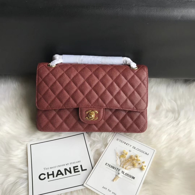 Chanel Caviar Calfskin Classic Flap Bag A01112