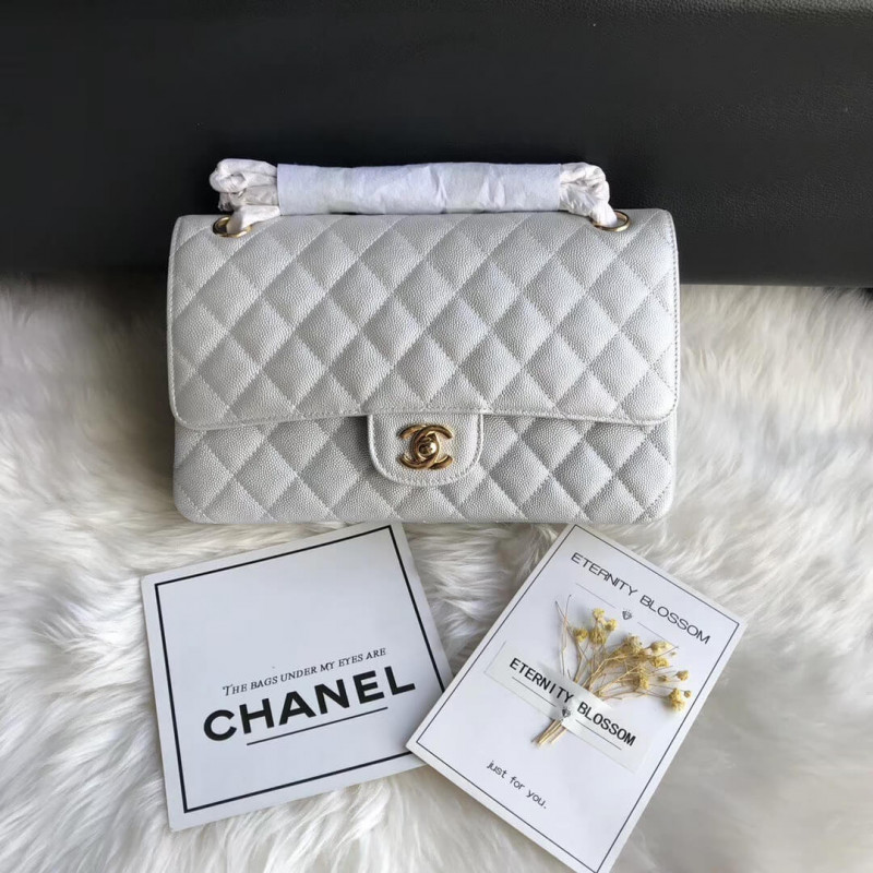 Chanel Caviar Calfskin Classic Flap Bag A01112