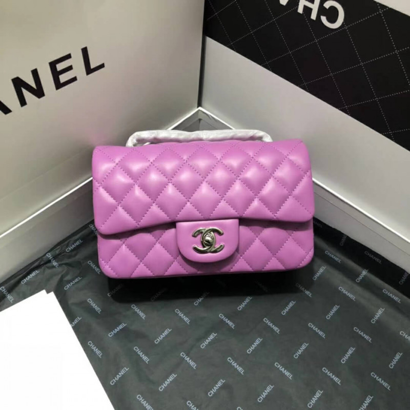 Chanel Lambskin 20cm Classic Flap Bag 1116