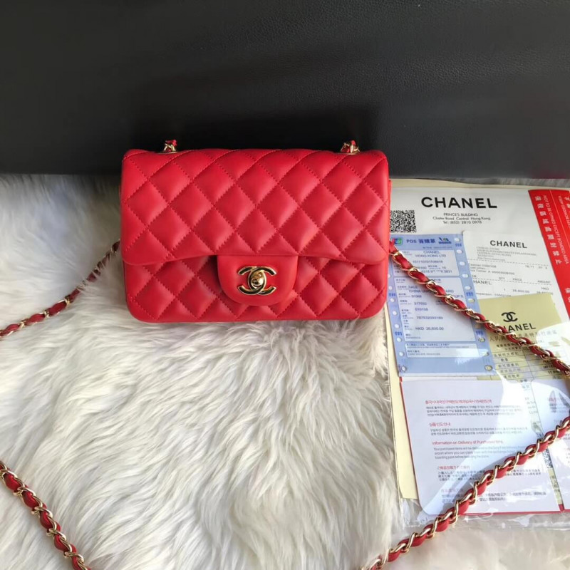 Chanel Lambskin 20cm Classic Flap Bag 1116