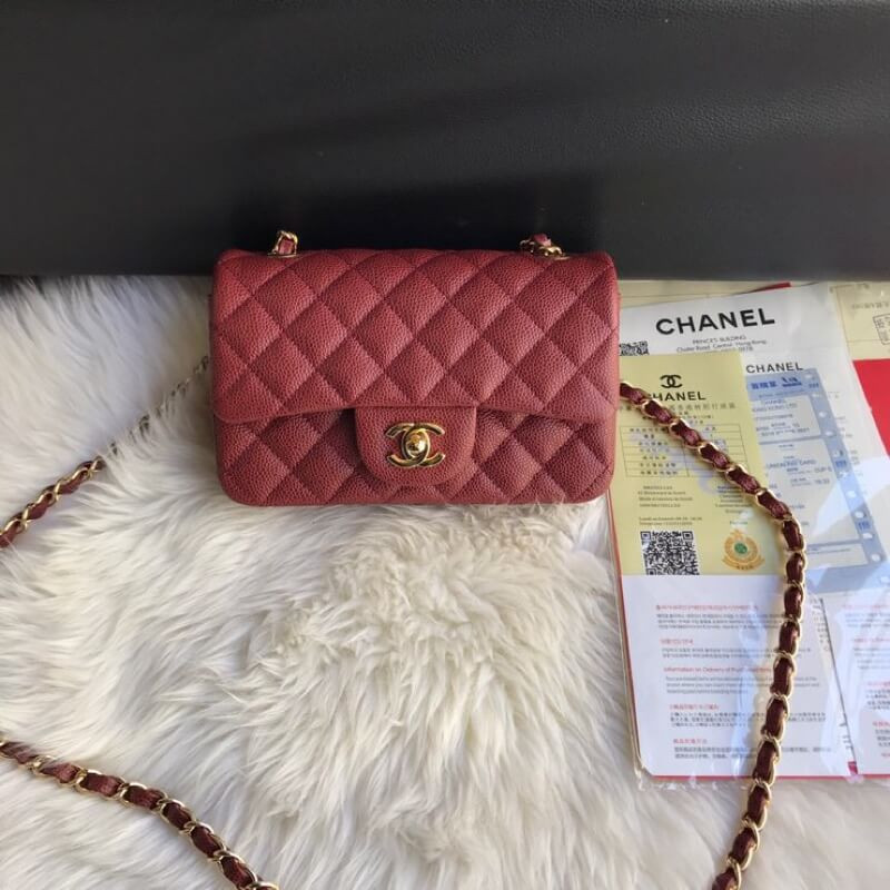 Chanel Caviar Calfskin 20cm Classic Flap Bag 1116