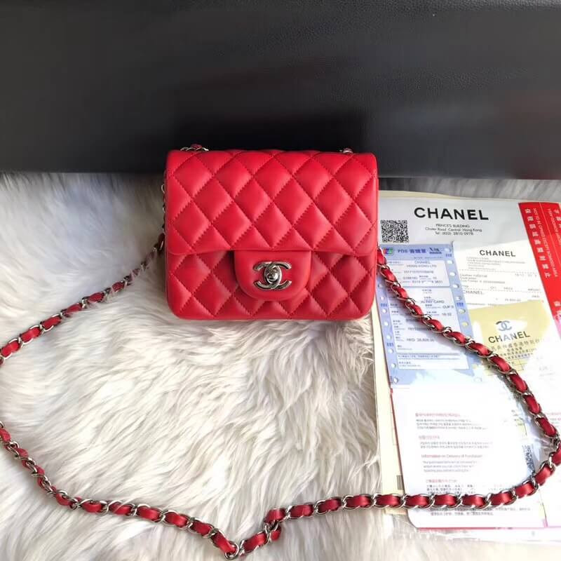 Chanel Lambskin 17cm Classic Flap Bag 1115