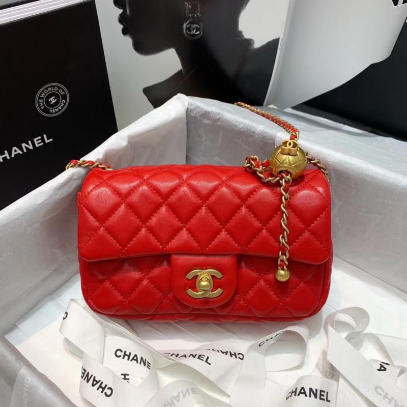 Chanel Lambskin Flap Bag AS1787