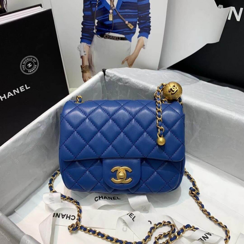 Chanel Lambskin Flap Bag AS1786