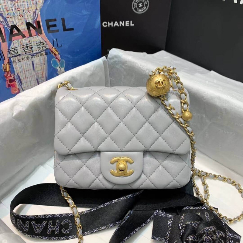 Chanel Lambskin Flap Bag AS1786