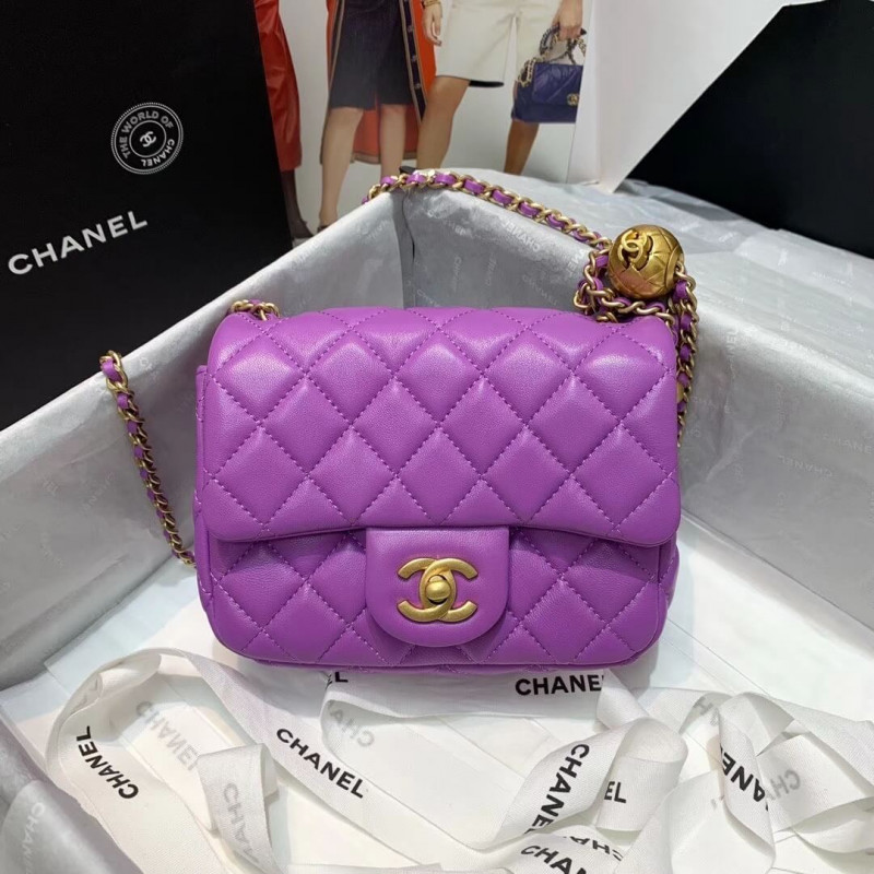 Chanel Lambskin Flap Bag AS1786