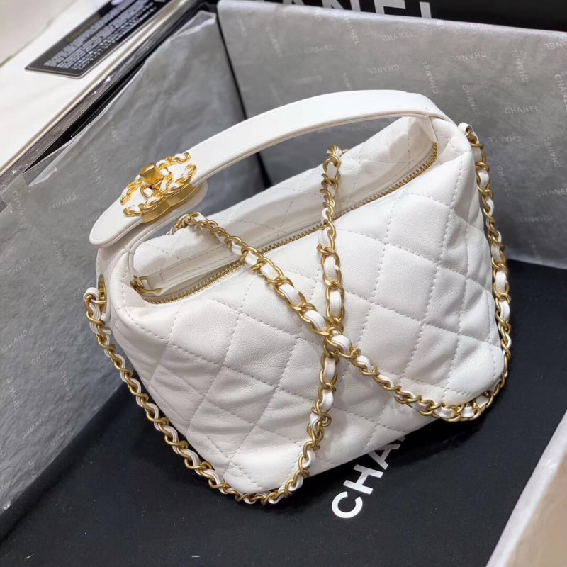 Chanel Small Lambskin Hobo Bag AS1745