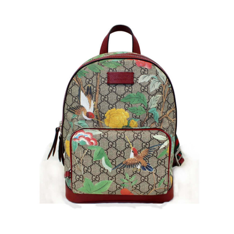 Gucci GG Supreme Monogram Tian Animal Print Backpack 427042