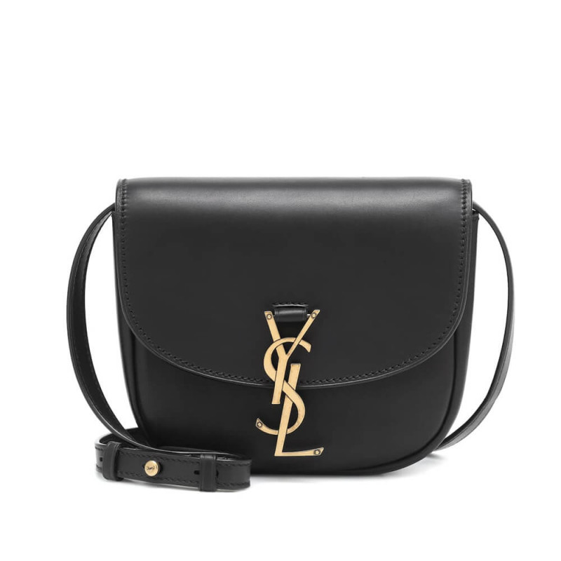 Saint Laurent Kaia YSL-Plaque Small Leather Satchel 619740