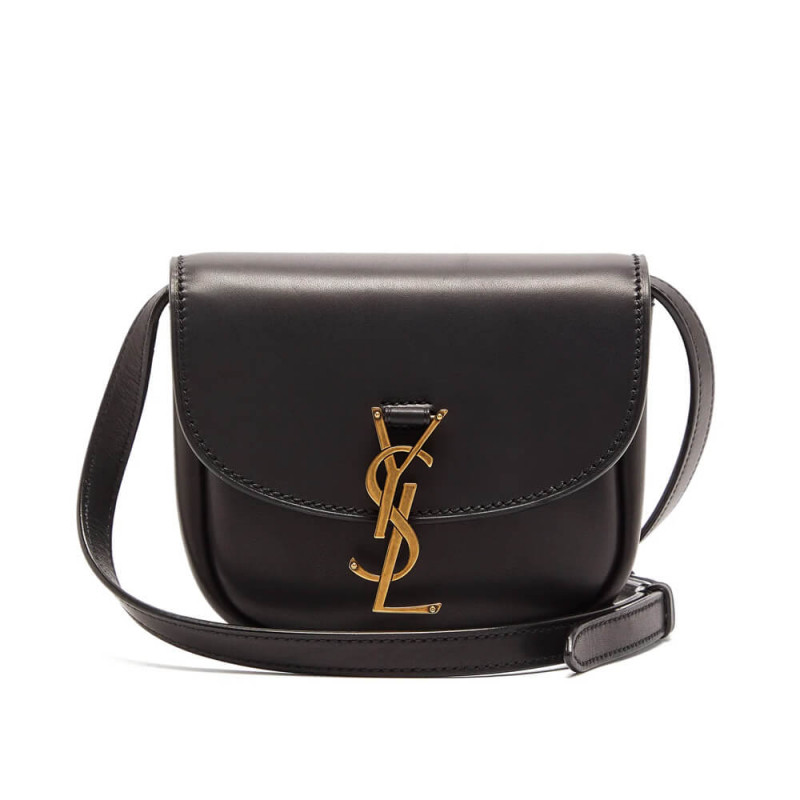 Saint Laurent Kaia YSL-Plaque Mini Leather Satchel 623097