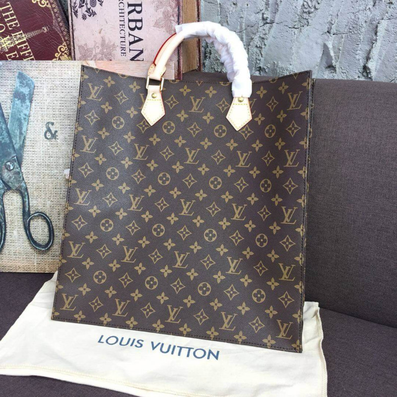 Louis Vuitton Monogram Canvas Sac Plat Tote Bag M51140