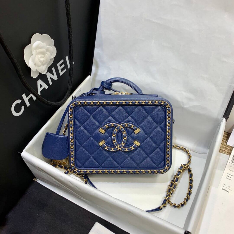 Chanel Chain Around CC Filigree Small Vanity Bag AS1785