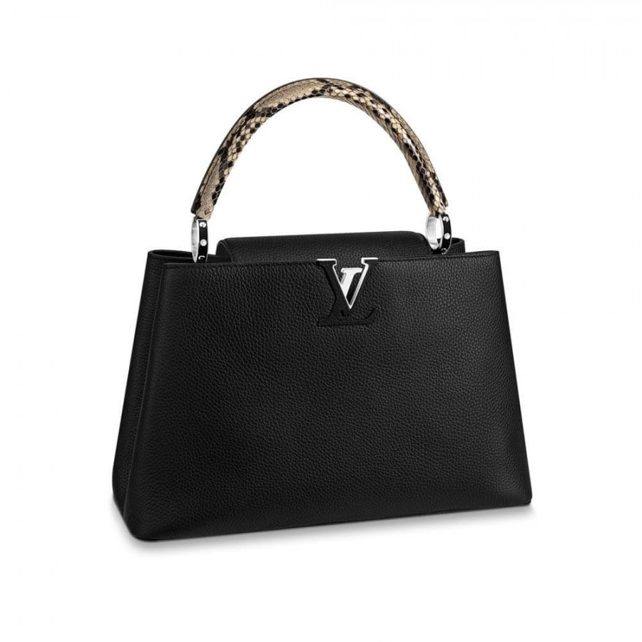 Louis Vuitton Taurillon Leather And Python Capucines MM N91711