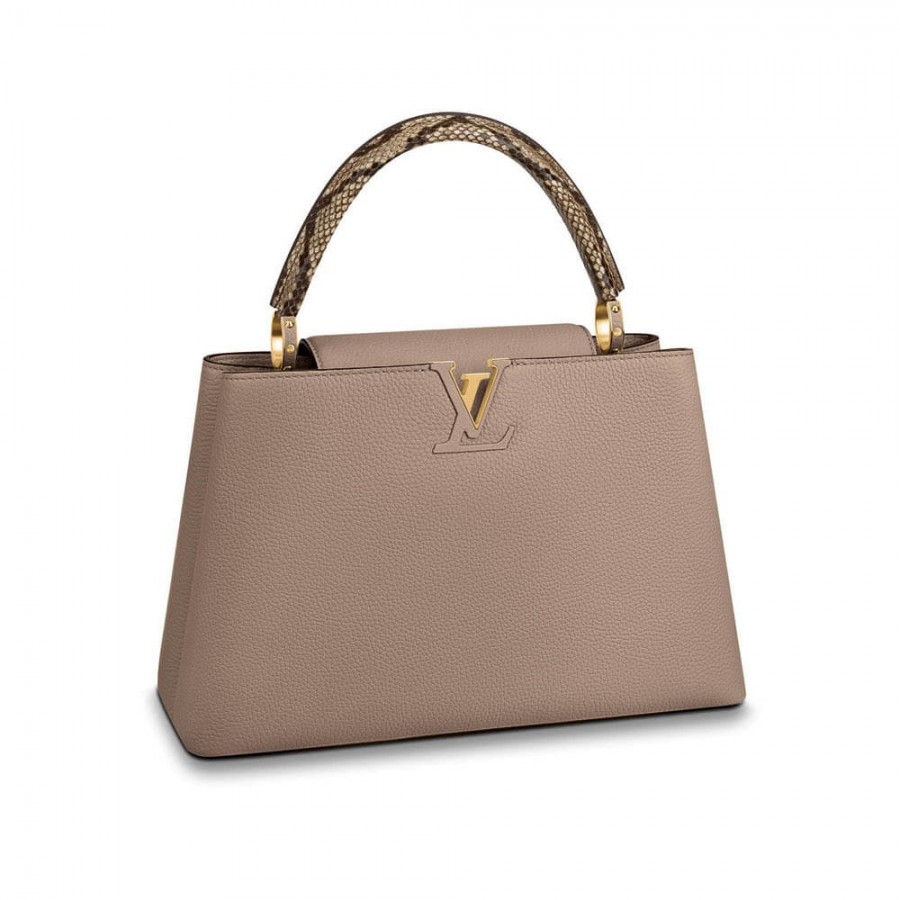 Louis Vuitton Taurillon Leather And Python Capucines MM N91711