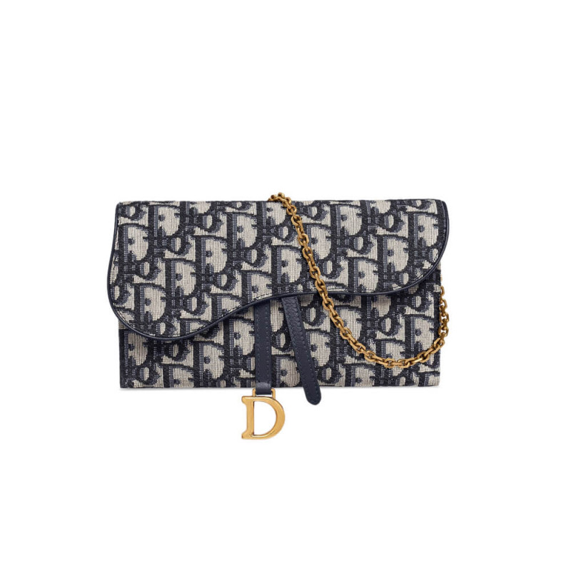 Christian Dior Saddle Long Wallet On Chain S5614