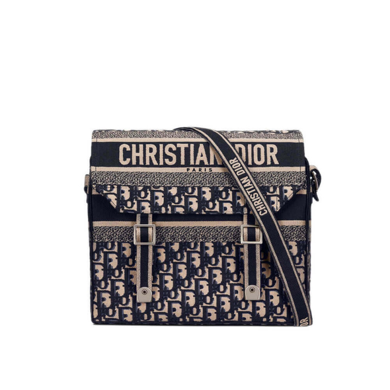 Christian Dior Oblique Embroidery Diorcamp Bag M1291