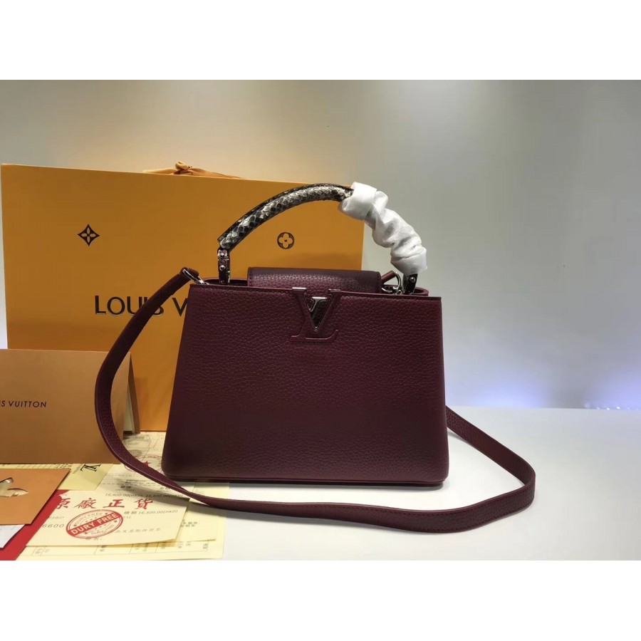 Louis Vuitton Taurillon Leather And Python Capucines BB N92039