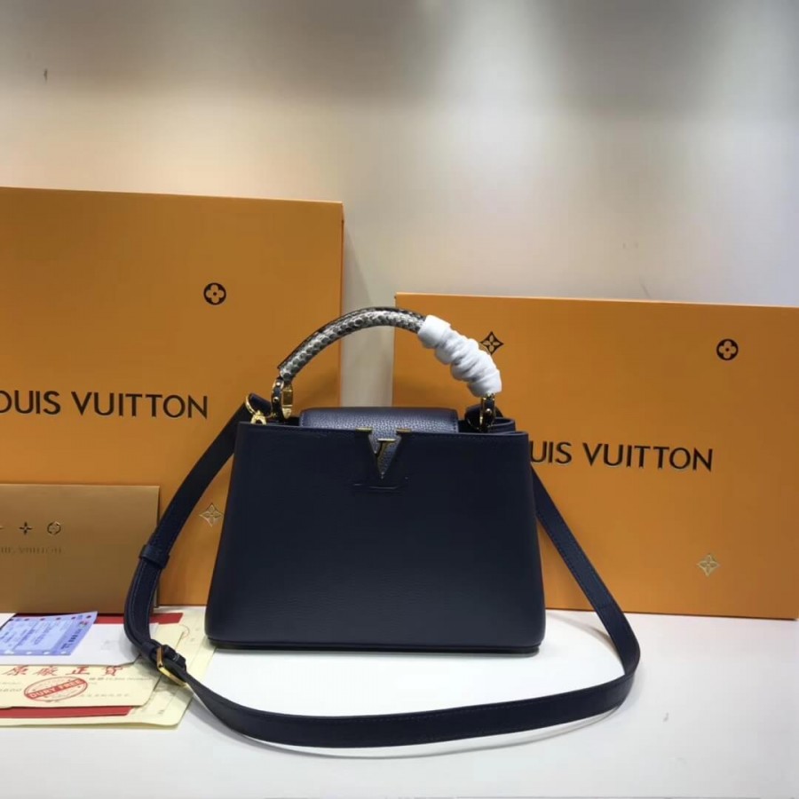 Louis Vuitton Taurillon Leather And Python Capucines BB N92039