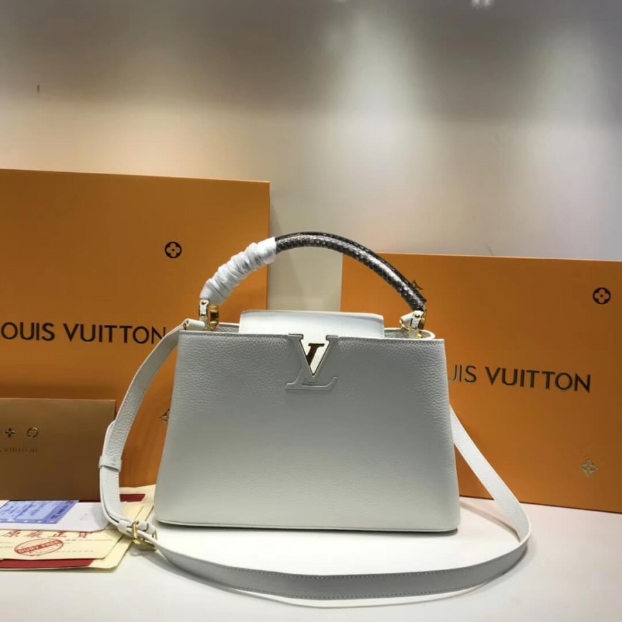 Louis Vuitton Taurillon Leather And Python Capucines BB N92039