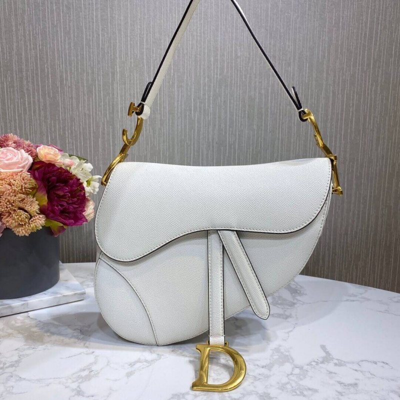 Christian Dior Saddle Bag in Grained Calfskin M0446