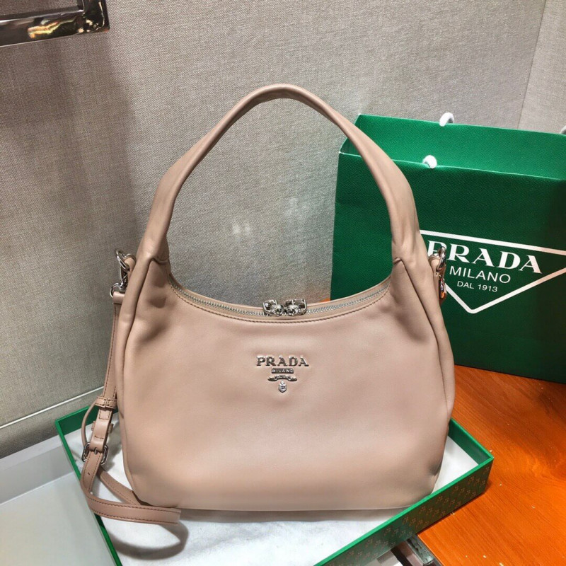 Prada Calf Leather Hobo Bag 26cm 1BC132