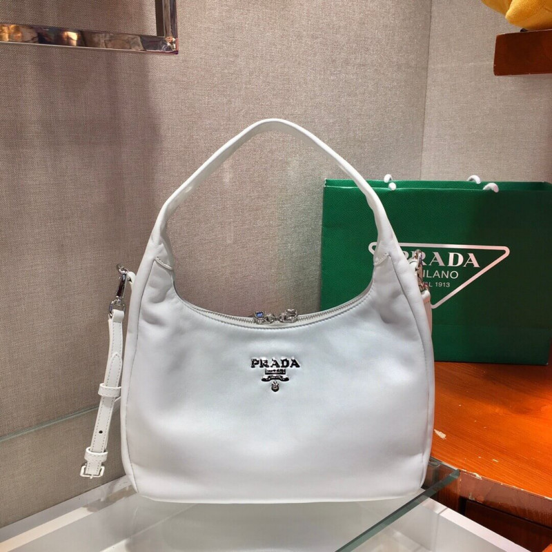 Prada Calf Leather Hobo Bag 26cm 1BC132