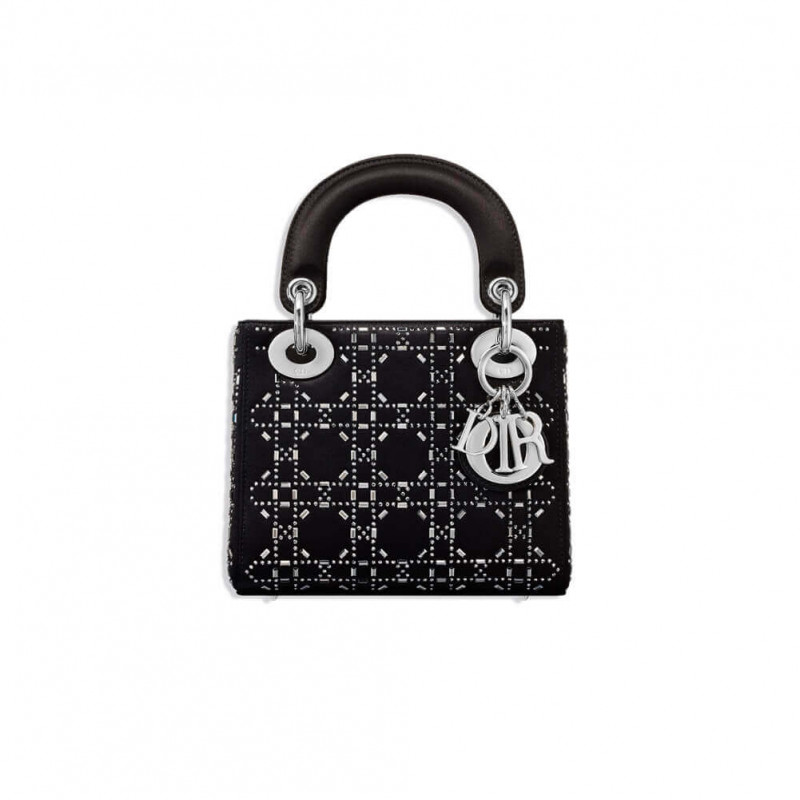 Christian Dior Rhinestones Mini Lady Dior Bag M0500