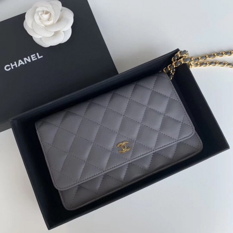 Chanel Classic Lambskin Wallet On Chain WOC AP0250