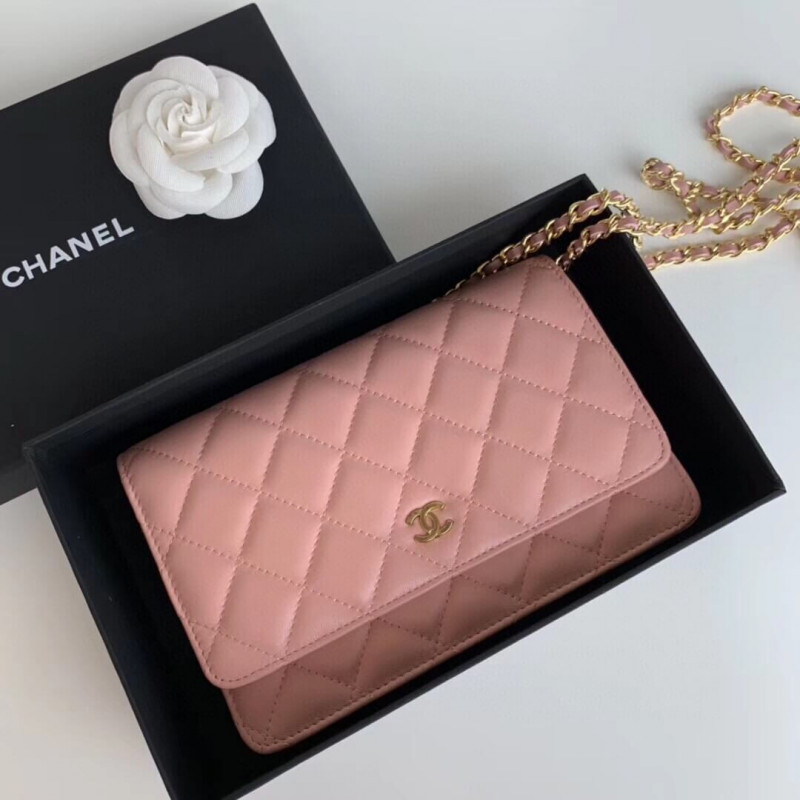 Chanel Classic Lambskin Wallet On Chain WOC AP0250