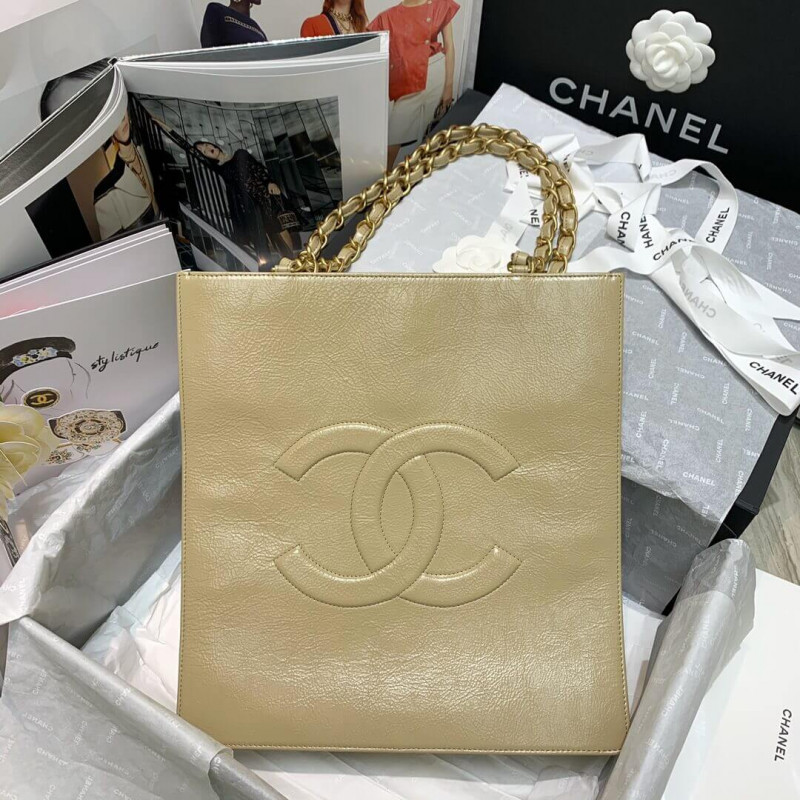 Chanel Shiny Aged Calfskin Shopping Bag AS1945