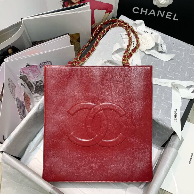 Chanel Shiny Aged Calfskin Shopping Bag AS1945