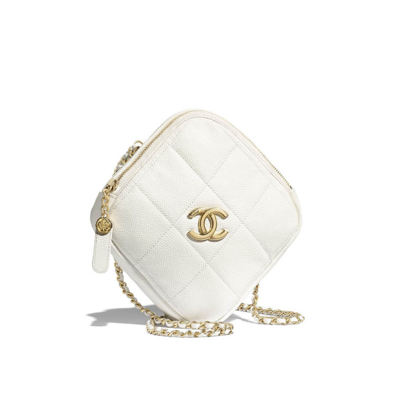 Chanel Small Diamond Bag AS2201 in Grained Calfskin