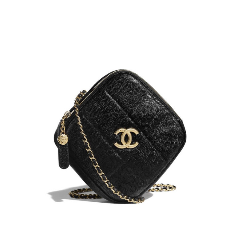 Chanel Small Diamond Bag AS2201 in Grained Calfskin