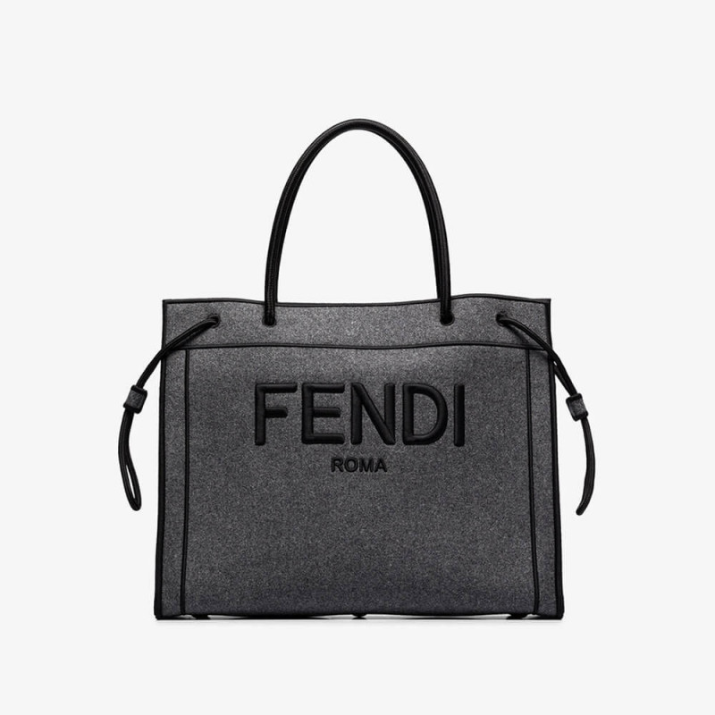 Fendi Logo Wool Shopper 8BH379