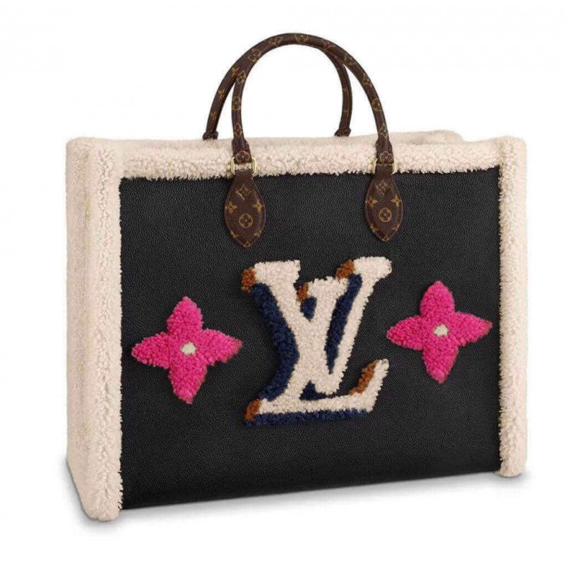 Louis Vuitton Onthego GM M56958 In Leather and Shearling