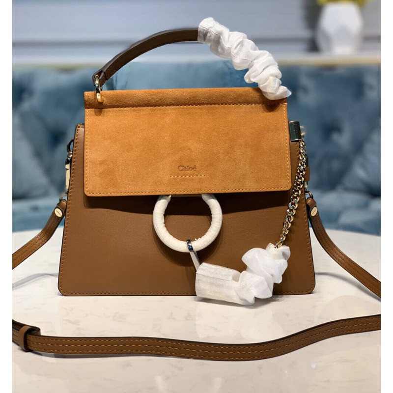 Chloe Faye Small Bag in Smooth &amp; Suede Calfskin S203