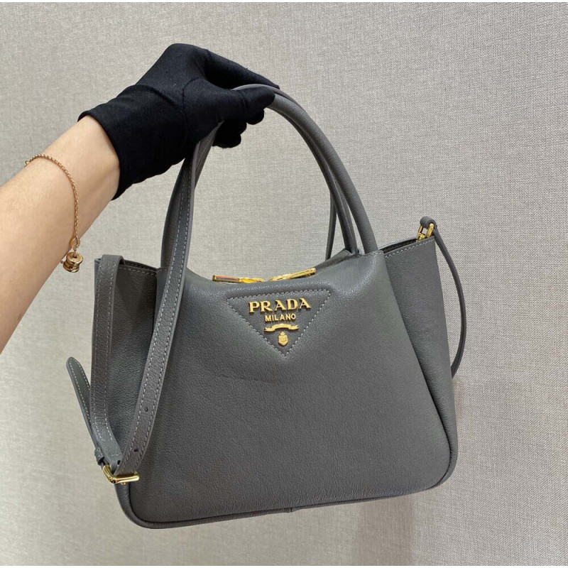 Prada Deerskin Leather Should Tote Bag 1BC145