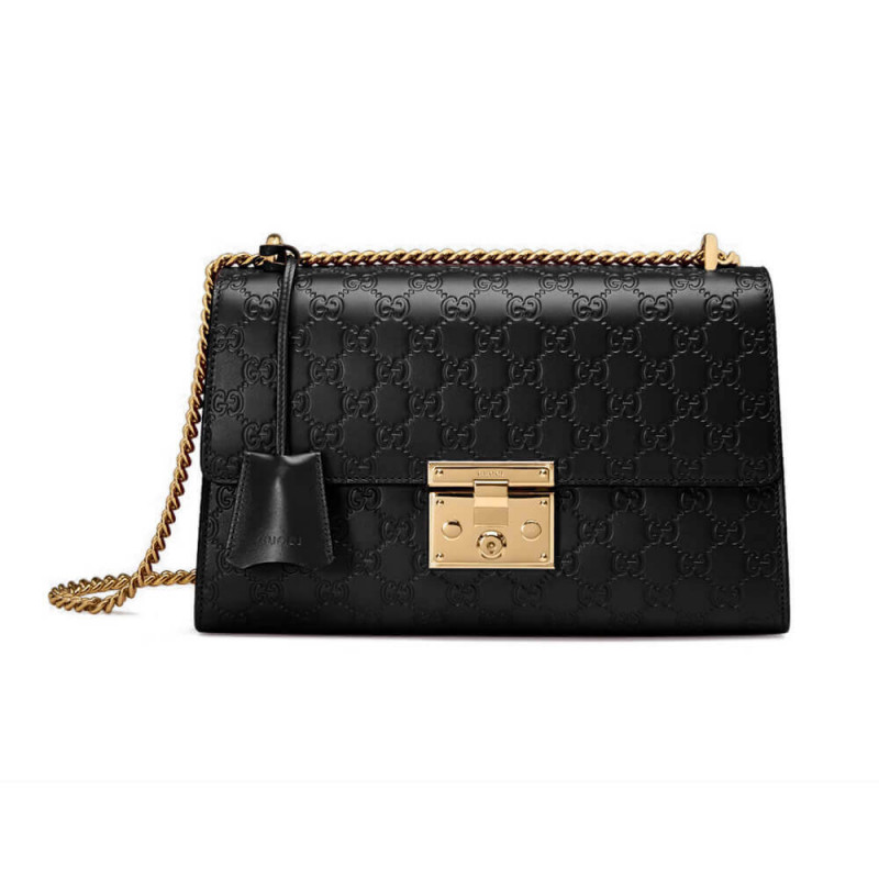 Gucci Padlock Medium Signature GG Shoulder Bag 409486