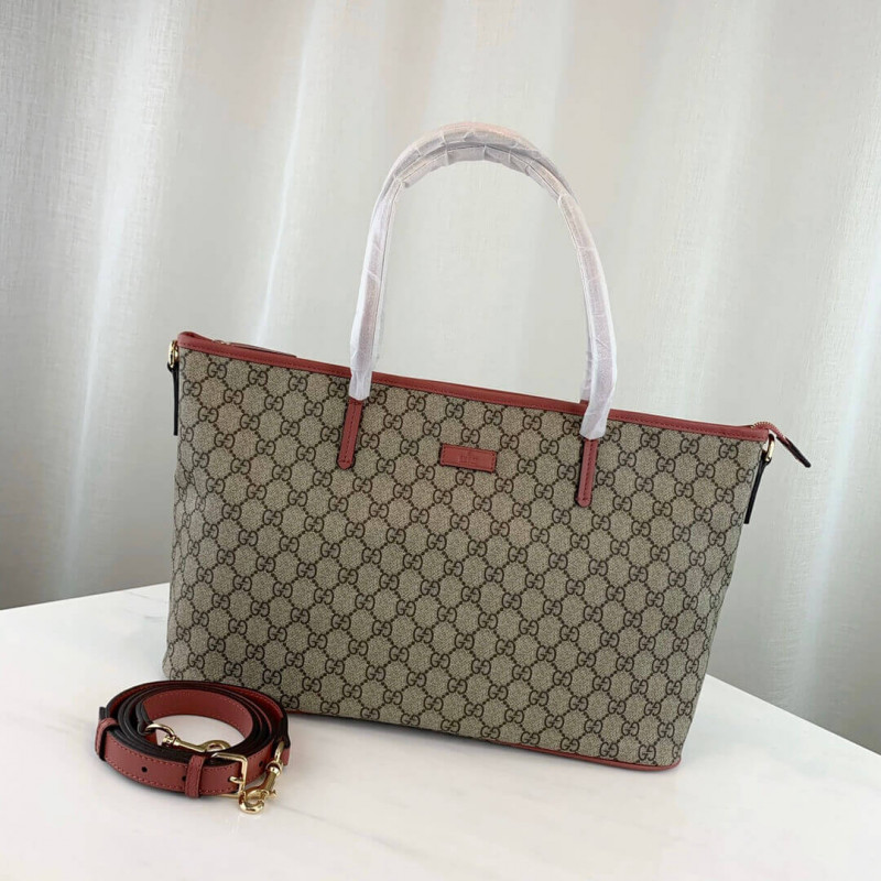 Gucci GG Supreme Zip Medium Tote Bag 353437