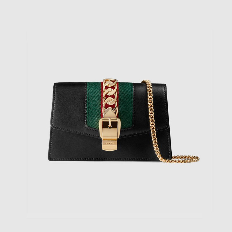 Gucci Sylvie Leather Super Mini Bag 494646