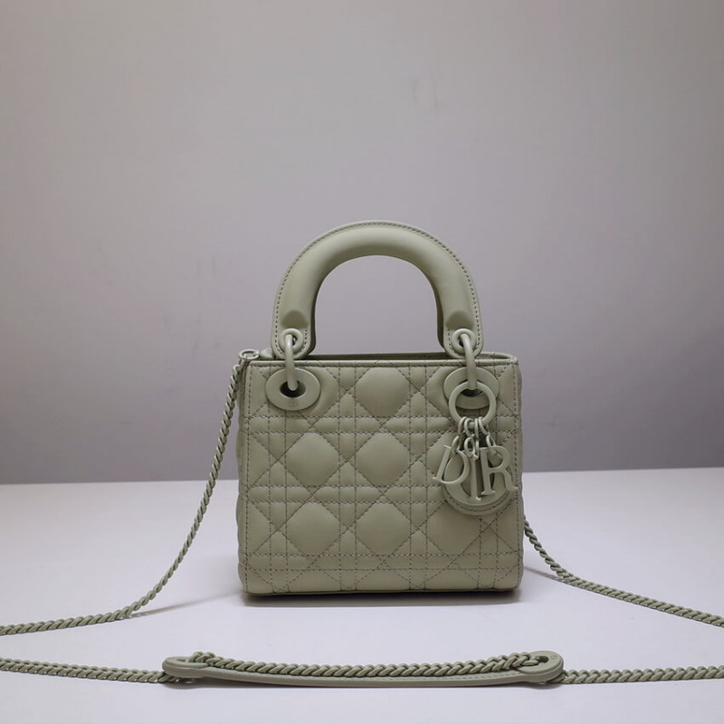 Dior Mini Lady Dior Bag in Ultramatte Cannage Calfskin M0505