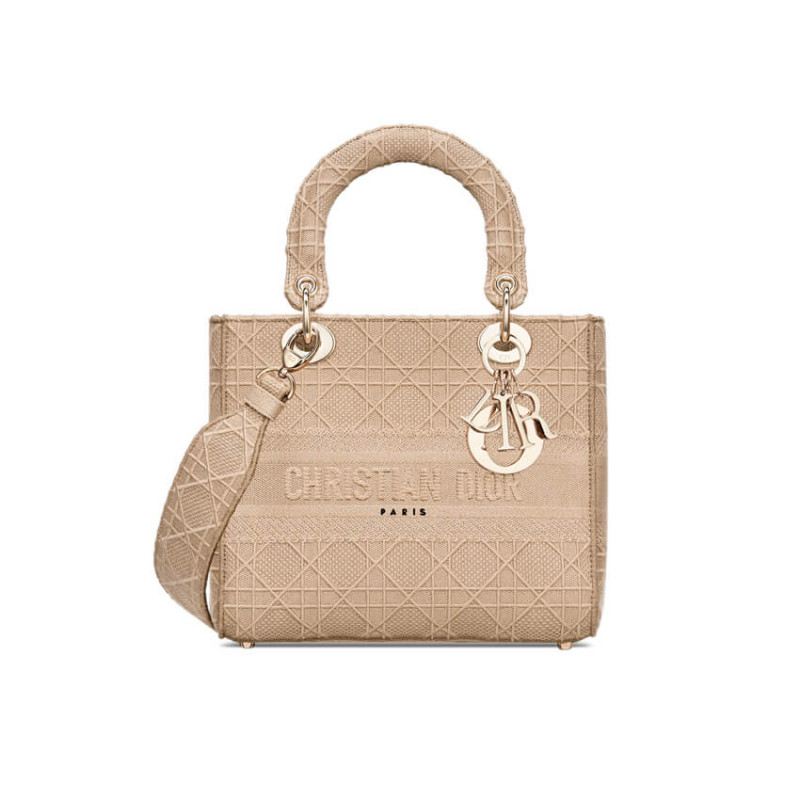 Dior Medium Lady D-Lite Cannage Embroidery M0565