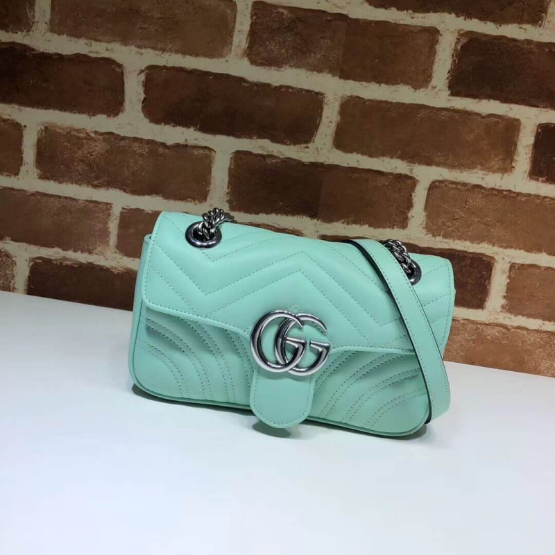 Gucci GG Marmont Matelasse Chevron Leather Mini Bag 446744