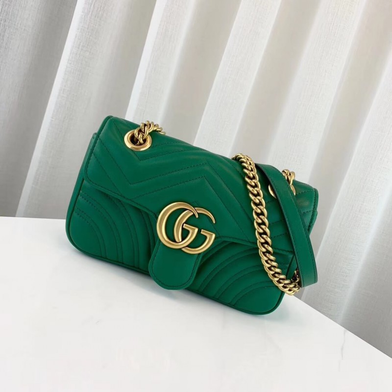 Gucci GG Marmont Matelasse Chevron Leather Mini Bag 446744