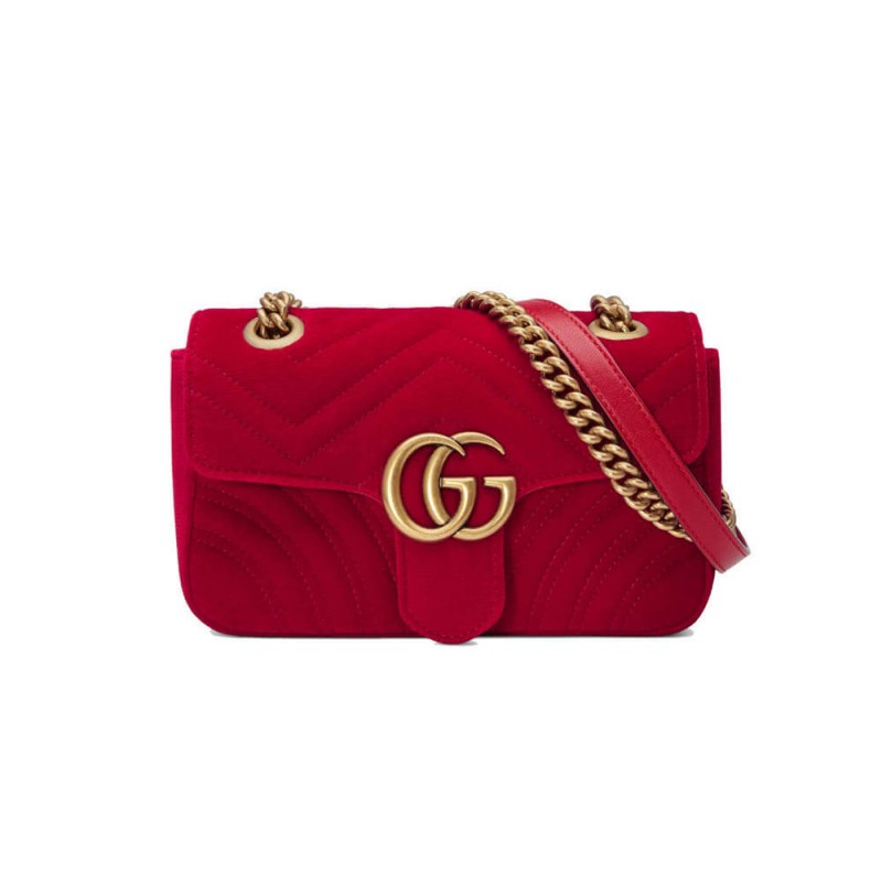 Gucci GG Marmont Velvet Shoulder Bag 446744