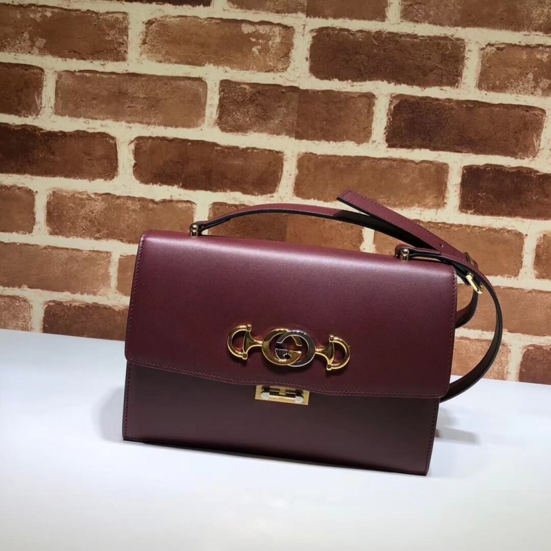 Gucci Zumi Smooth Leather Small Shoulder Bag 576388