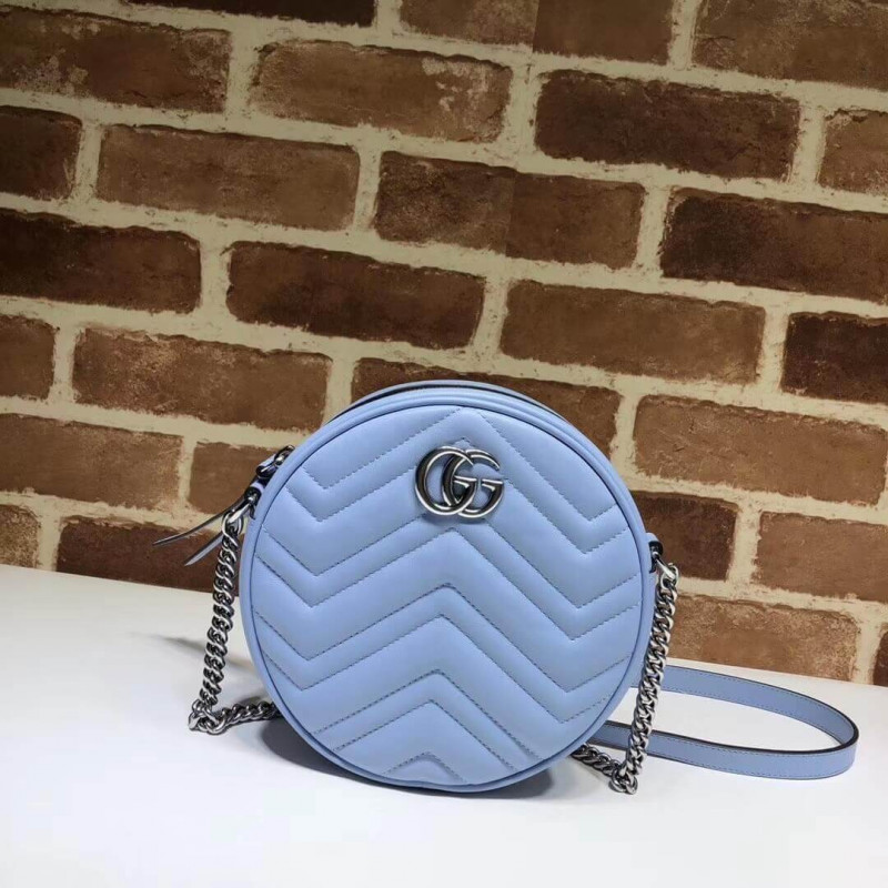 Gucci GG Marmont Mini Round Shoulder Bag 550154