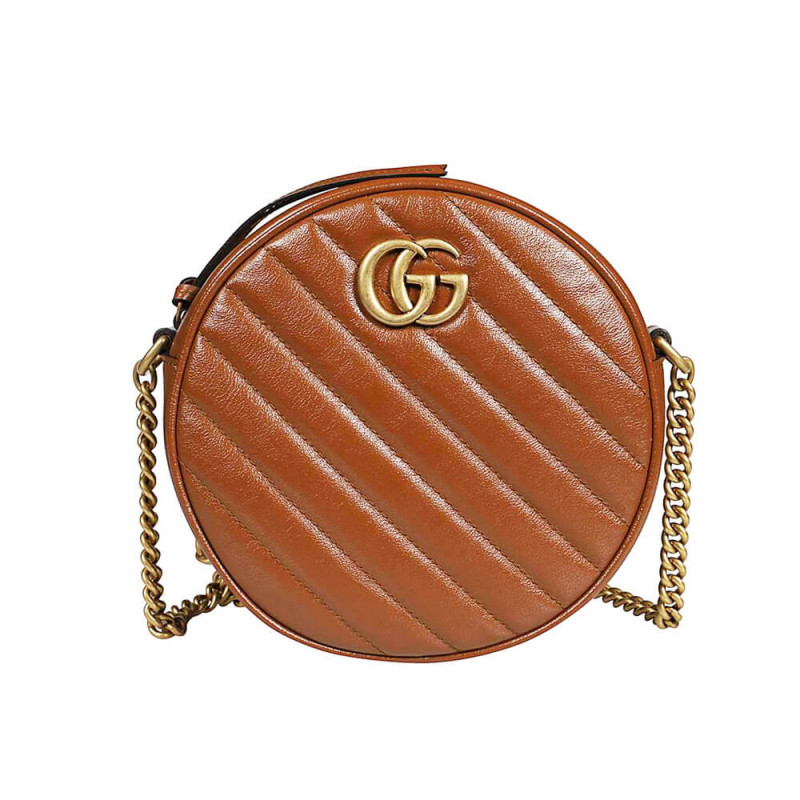 Gucci GG Marmont Mini Round Shoulder Bag 550154