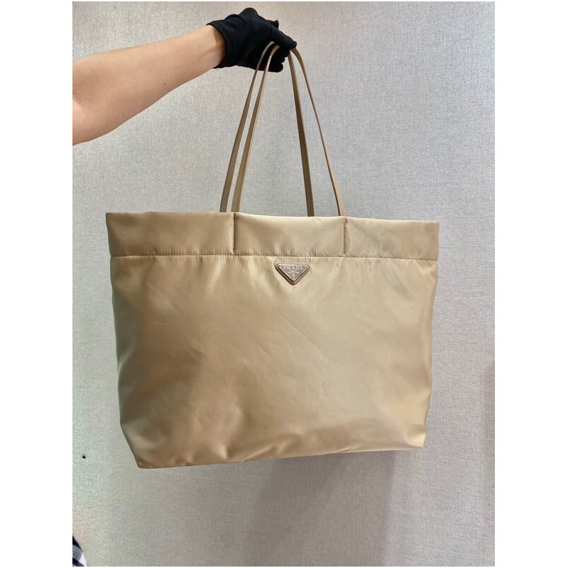 Prada Re-Nylon and Saffiano Leather Tote Bag 1BG107